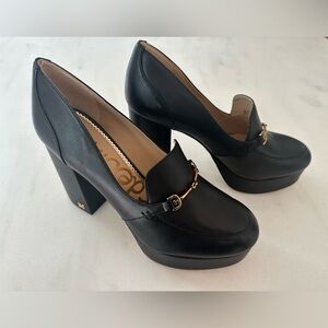 New Women’s Sam Edelman size 8.5 platform loafer heel shoe